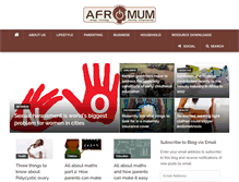 Tablet Screenshot of afromum.com